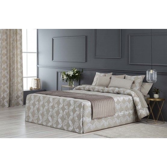 EDREDÓN CONFORT JACQUARD COMILLAS BEIGE