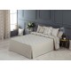 EDREDÓN JACQUARD COMILLAS BEIGE