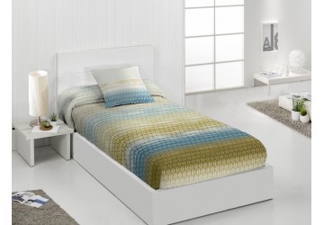 Edredón ajustable cama 135, 150, 180, 90 o 105 BALI rayas azul o rosa