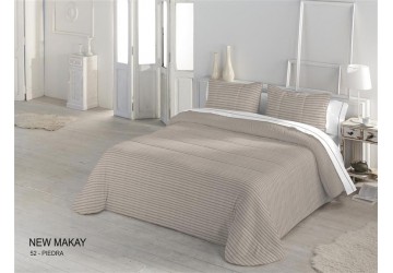 EDREDÓN COMFORTER SHERPA NEW MAKAY23 PIEDRA