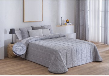 EDREDON SHERPA JACUARD SUANCES GRIS