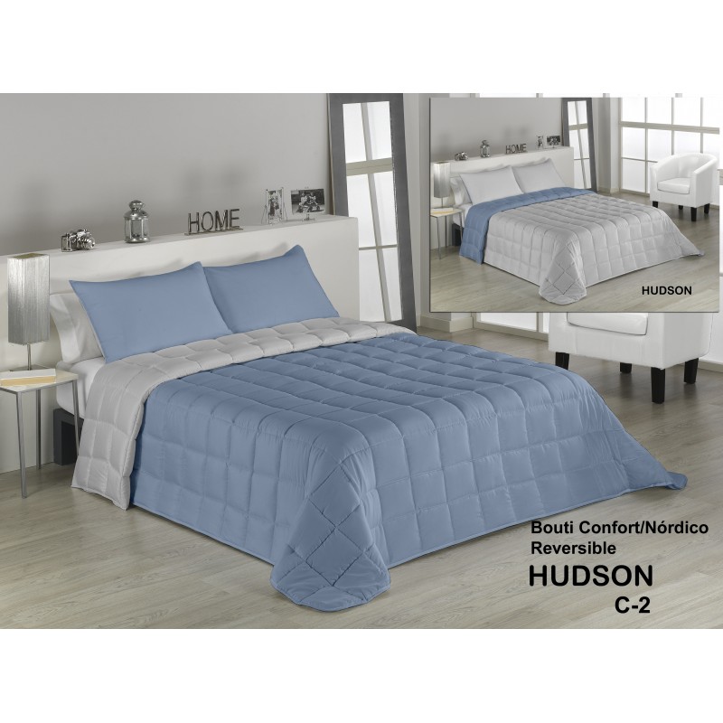 Edredon confort HUDSON AZUL baratos comprar colchas]