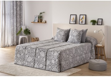 EDREDÓN CONFORT JACQUARD TURIA GRIS