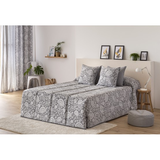 EDREDÓN CONFORT JACQUARD TURIA GRIS