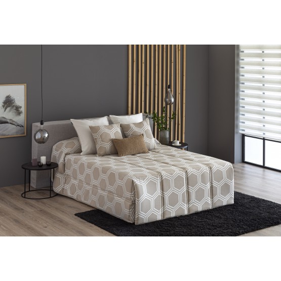 EDREDÓN CONFORT JACQUARD UTIEL BEIGE