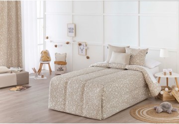 EDREDÓN CONFORT JACQUARD LAZOS BEIGE